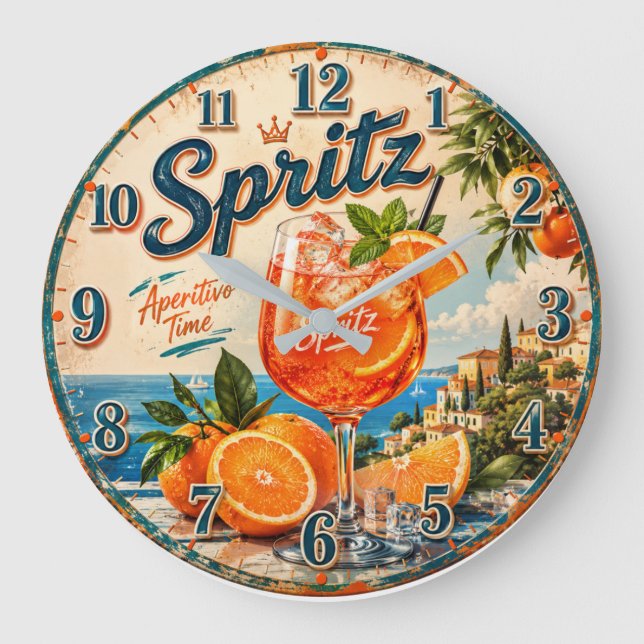 Relógio Grande Italian Spritz  (Frente)