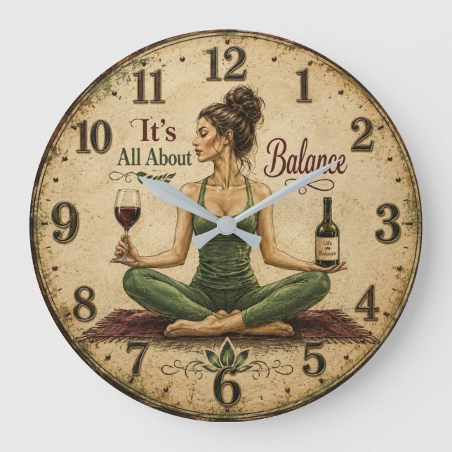 Relógio Grande It's All About Balance  (Frente)