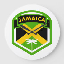 Jamaican Flag Crest Style