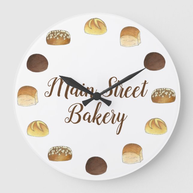 Relógio Grande Janto Pão Pão Torna Panificação Panificação Panorâ (Frente)