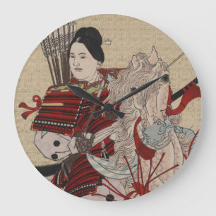 Relógio Grande Japonês Ukiyo-e Hangakujo por Yoshitoshi