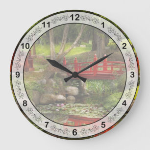 Relógio Grande Jardim Japonês - Meditação