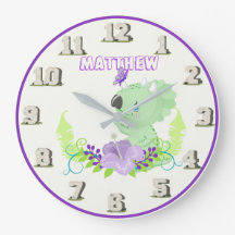 Jassic Dinossaur Baby Stoneage Chamado Wall Clock