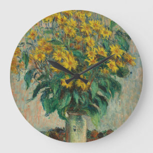 Relógio Grande Jerusalém - Flores do Artichoke - Claude Monet