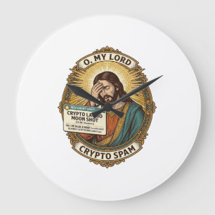 Relógio Grande Jesus Adicionou Spam Crypto Grupo de Chat Irritaçã