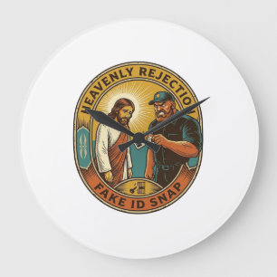 Relógio Grande Jesus Carteira de Identidade Falsa Confiscada Segu