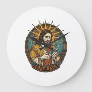 Relógio Grande Jesus Esmagou Pen Drive Perdeu Dados Humor_1