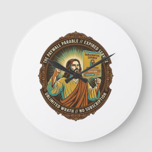 Relógio Grande Jesus Expirou Assinatura de Software Paywall Tech 