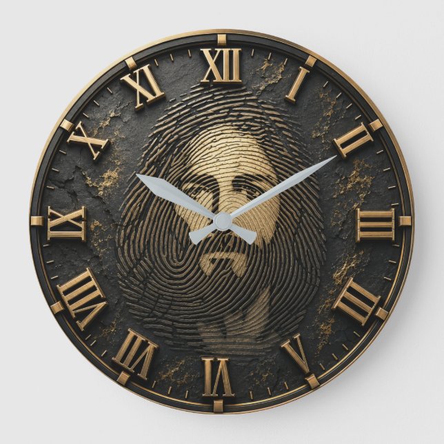 Relógio Grande Jesus Fingerprint  (Frente)