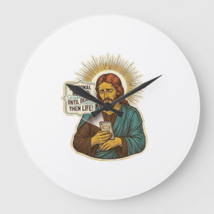 Relógio Grande Jesus Morto Sem Música No Telefone Humor de Academ