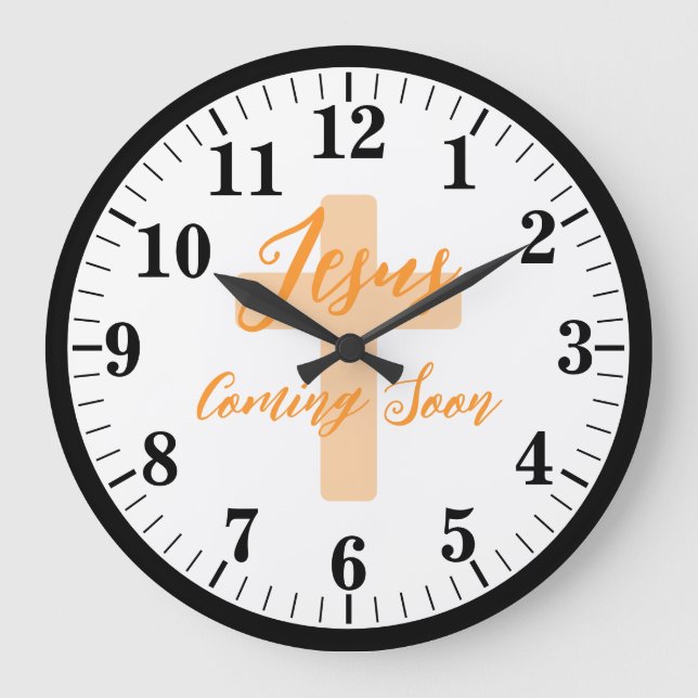 RELÓGIO GRANDE JESUS VINDO EM BREVE (Frente)
