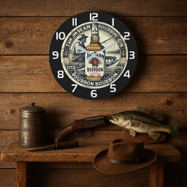 Relógio Grande  Jim Beam Vintage man cave whiskey