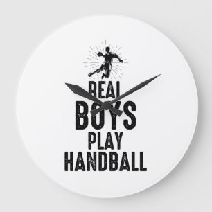 Relógio Grande Jogador de Andebol Equipe de Handballer Engraçado