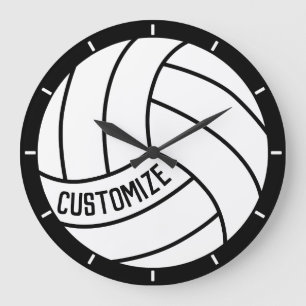 Relógio Grande Jogador de Voleibol/Nome da Equipe ou Esportes de