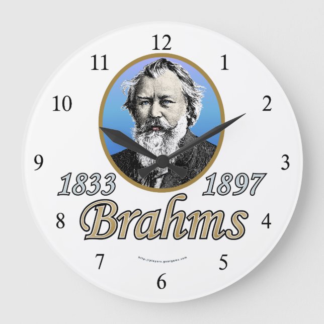Relógio Grande Johannes Brahms (Frente)