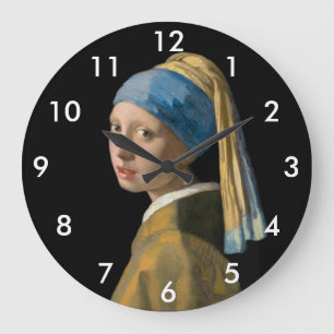 Relógio Grande Johannes Vermeer - Rapariga com um Ouriço de Pér