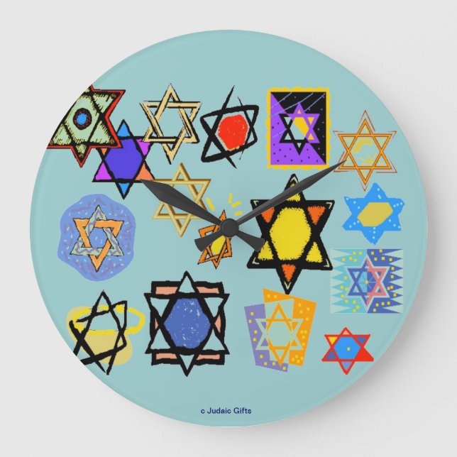 RELÓGIO GRANDE JUDAIC WALL CLOCKS - FERIADOS JUDEUS - MELHORES PR (Frente)