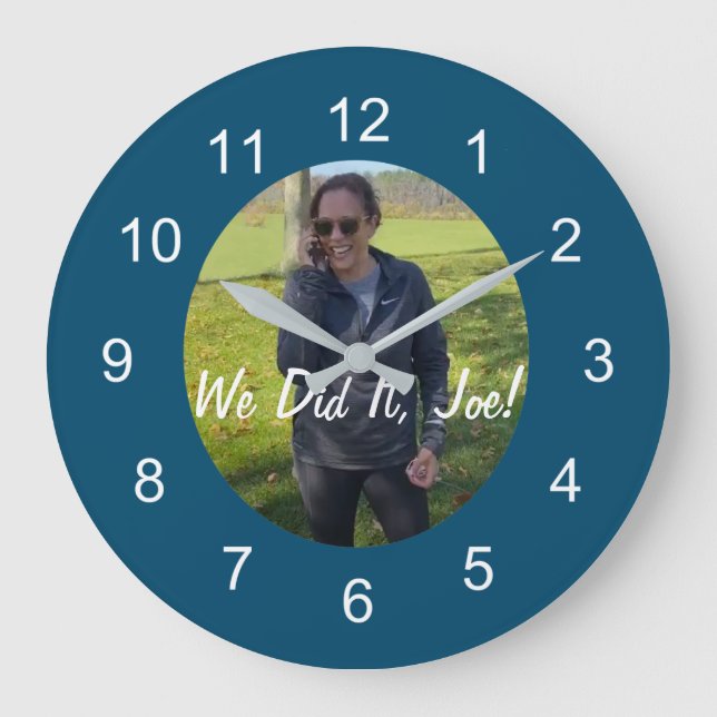 Relógio Grande Kamala Harris, Vice-Presidente Eleito, Fizemos, Jo (Frente)