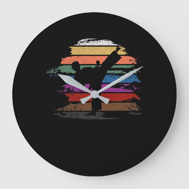 Relógio Grande Karate Belt Colors (Frente)