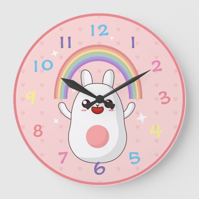 Relógio Grande Kawaii (Frente)
