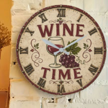Kitchen Farmhouse Decor Wine Time 