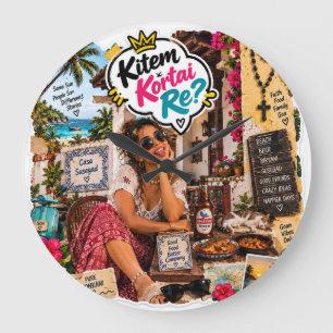 Relógio Grande Kitem Kortai Re? — Casa Susegad Vibrações Puras de