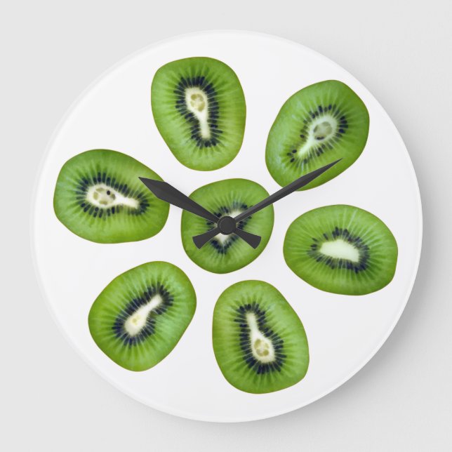 Relógio Grande Kiwi Pattern (Frente)