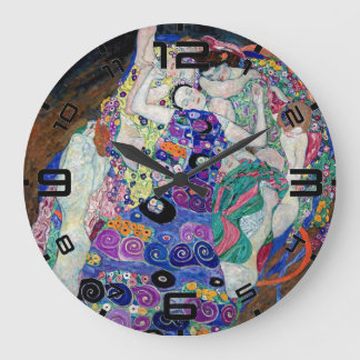 Relógio Grande Klimt “The Virgin” Art Nouveau Wall Clock