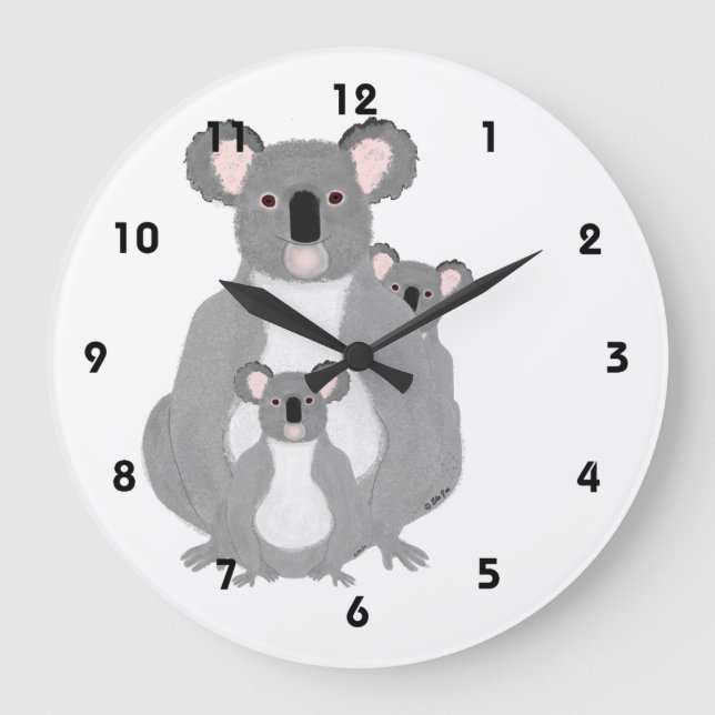 Relógio Grande Koala Clock (Frente)