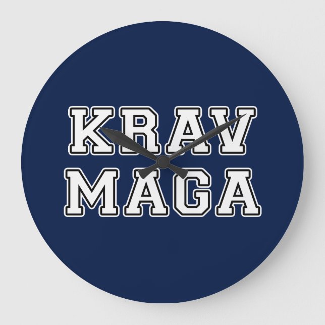 Relógio Grande Krav Maga (Frente)