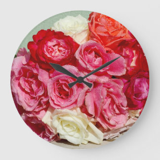 Relógio Grande Kula Rosa Maui Wall Clock