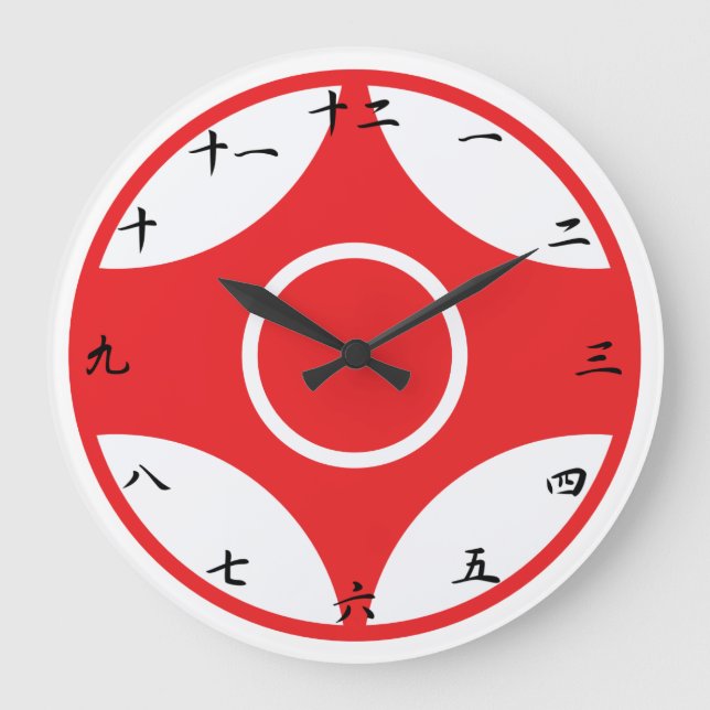 Relógio Grande Kyokushin Karate Kanku Clock (Frente)