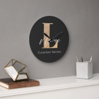 L & Name Iniciais Monogramados Modernos Personaliz