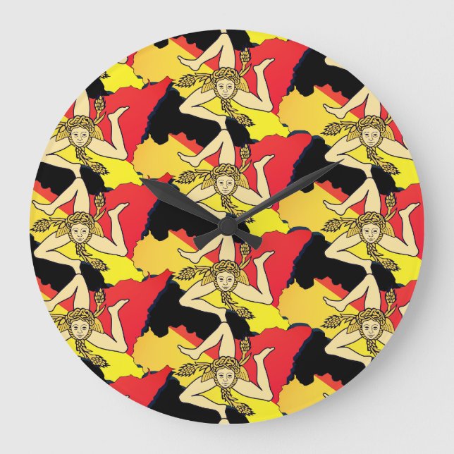 Relógio Grande La Trinacria Clock (Frente)