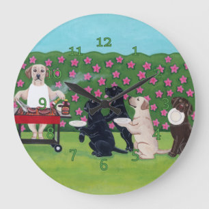 Relógio Grande Laboratórios do Partido churrasco no Jardim Azalea