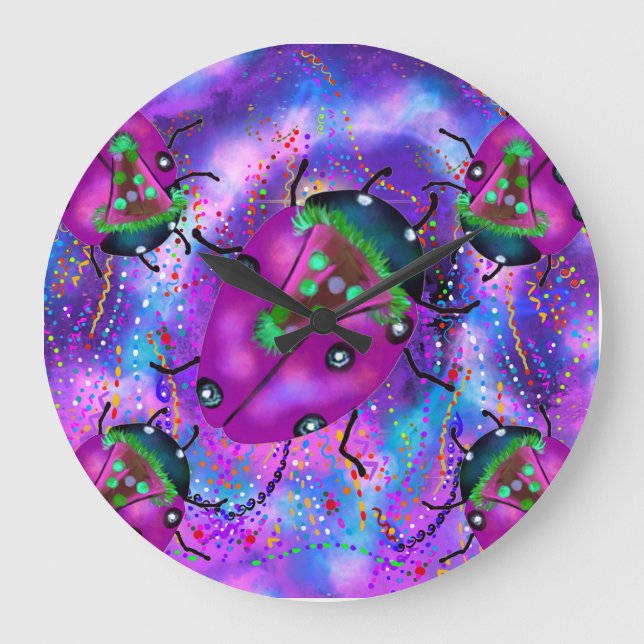 RELÓGIO GRANDE LADYBUG ART (Frente)