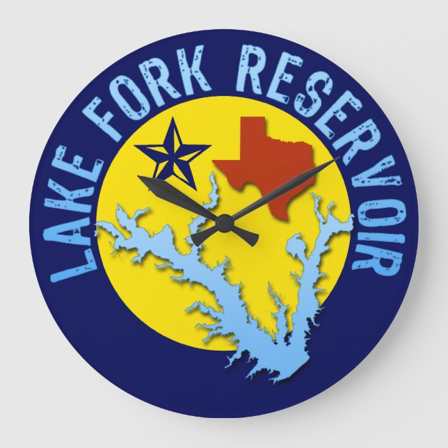 Relógio Grande Lago Fork Reservoir, Texas Bass Fisheries (Frente)