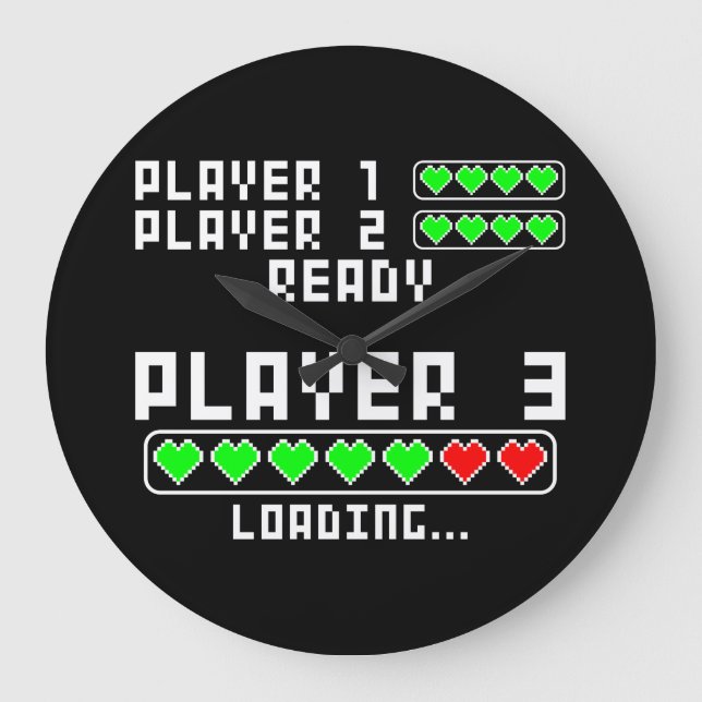 Relógio Grande Lançamento de gravidez Leitor bebê 3 Carregando (Frente)