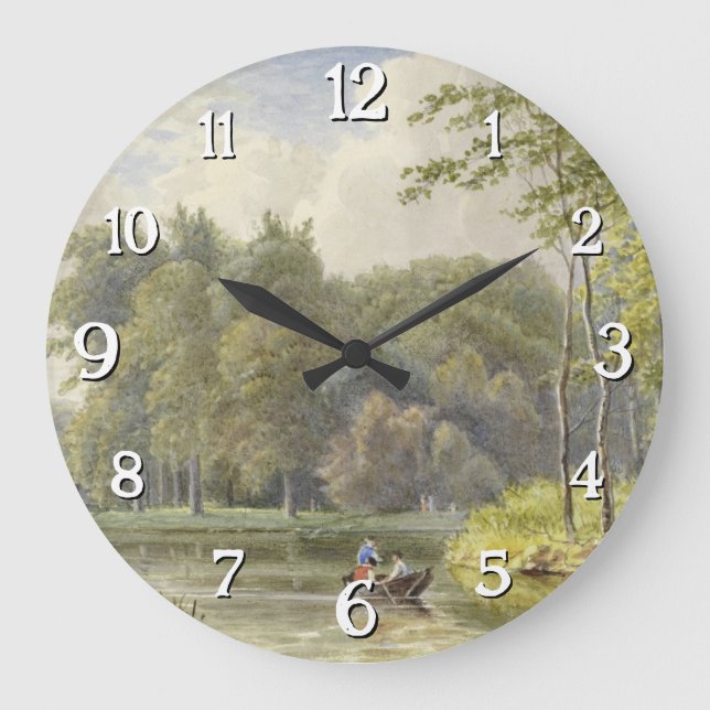 Relógio Grande Landschap encontrou Figuren em een Roeibootje Vint (Frente)