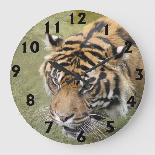 Relógio Grande Large Tiger Clock (Frente)