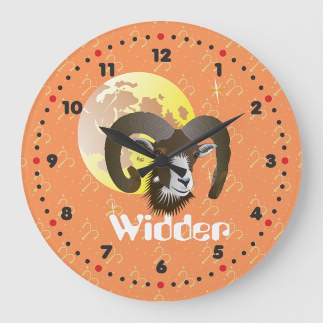 Relógio Grande Largura 21. März bis 20. April Uhr (Frente)