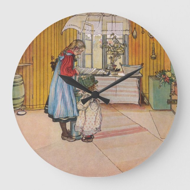 Relógio Grande Larsson: A cozinha, arte (Frente)