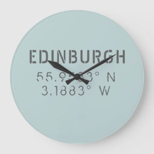 Relógio Grande Latitude e Longitude de Edimburgo