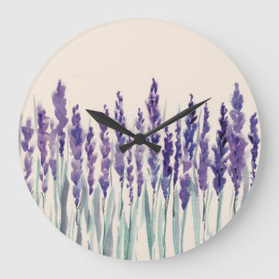 Relógio Grande Lavanda francesa: Ilustração de Aquarela