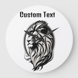 Relógio Grande leão personalizável