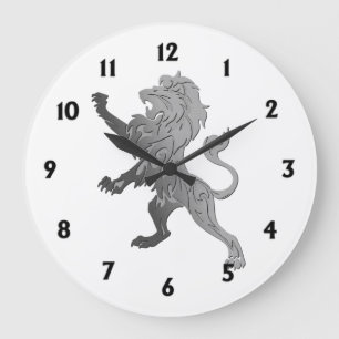 Relógio Grande Leão Real Silver