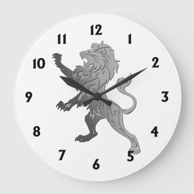 Relógio Grande Leão Real Silver (Frente)