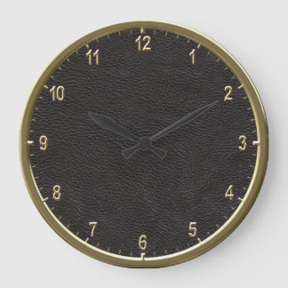 Relógio Grande Leather Pattern 10.75"