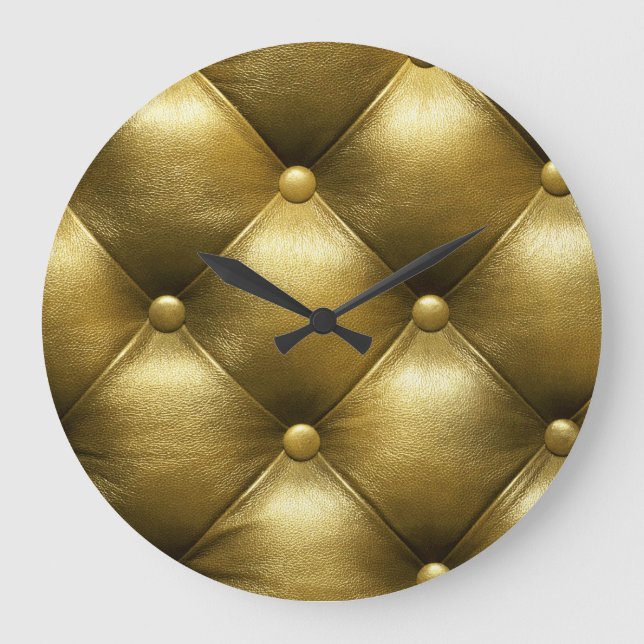 Relógio Grande Leather Sofa Elegance: Upholsteria Luxuosa. (Frente)