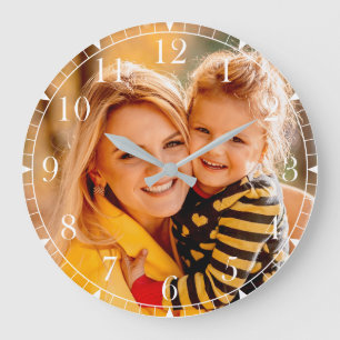 Relógio Grande Lembrança de Foto Personalizada para Ela